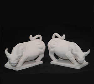 仿古陶瓷石膏模具耕牛对脸牛模型雕刻制作注浆泥浆陶艺工具白素胚