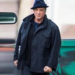 电影《信条》西尔维斯特史泰龙深蓝色黑色夹克 m65纯棉欧美风外套