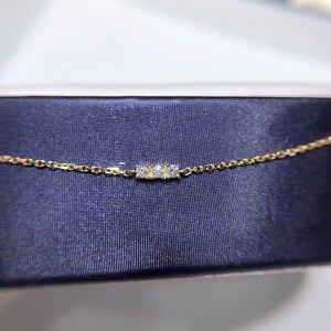 18k金钻石手链 配卡地亚粗链子 质感担当 3钻10分