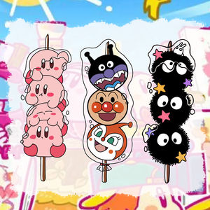 byzhenzi榛子本铺面包超人星之卡比小煤球  可爱手臂纹身贴防水