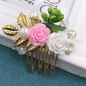 发婚簪发品发插盘发花饰水饰箍新头钻夹发发晶发梳水娘朵饰结梳卡