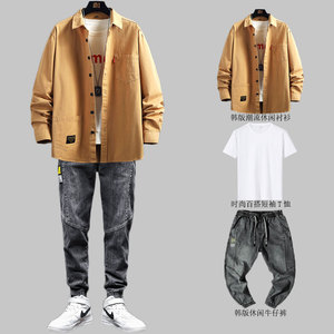 男春装搭配衬衫