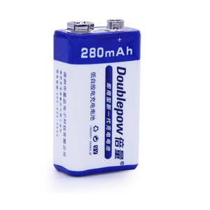 倍量 9V充电电池 9V电池280mAh大容量 6F22镍氢电池 用表充电池