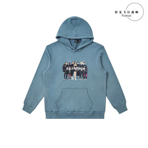 balenciaga/巴黎世家 夏季男女休闲运动卫衣人像乐队图案连帽长袖