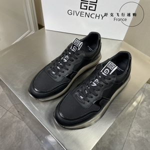 纪梵希/givenchy 男士休闲鞋鞋舌字母4g刺绣logo透明气垫增高跑鞋