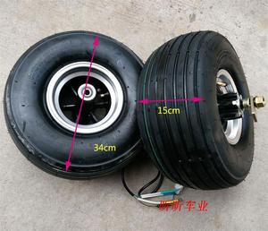 小哈雷电动车轮胎15×6.00-6真空胎48V800W电机15寸轮胎前轮毂