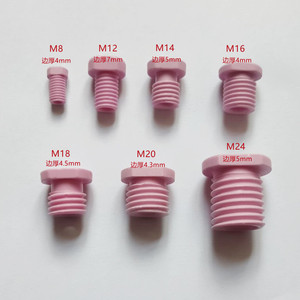 螺纹瓷眼陶瓷螺丝过线圈氧化铝带牙M8M12,M14,M16,M18,M20,M24