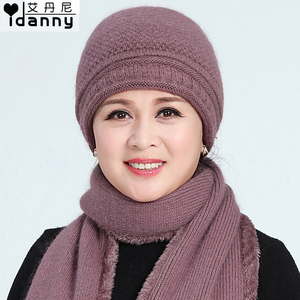 中老年毛线帽女