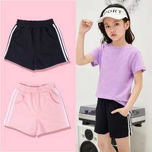 女童短裤夏季外穿大童百搭薄款2020年夏季女孩运动宽松纯棉速干潮