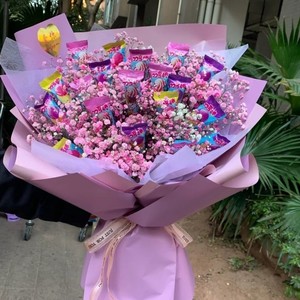 情人节礼物阿尔卑斯棒棒糖花束糖果零食香皂花束送男女友闺蜜生日