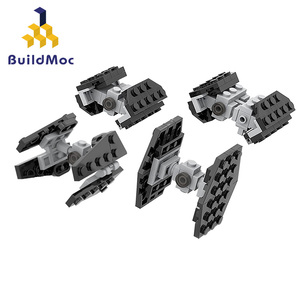 BuildMOC星球大战迷你钛战机组合飞机模型中国拼插拼装积木玩具
