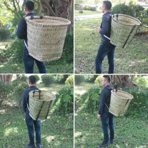 贵州竹编农村背篓买菜大号农用大孔竹筐背篼竹篮子家用背筐道具篮