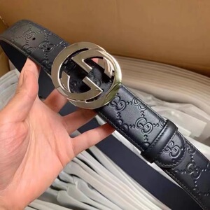 正品高档腰带男士奢侈大品牌真皮古奇63酷奇63g扣头皮带腰带代购