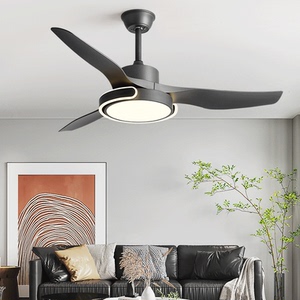 轻奢北欧吸顶吊扇灯工业一体大风力餐厅客厅卧室家用带电风扇吊灯