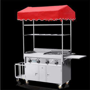 凉菜推车摆摊移动手推流动街边小吃车商用炸臭豆腐煎饼我要买烧烤