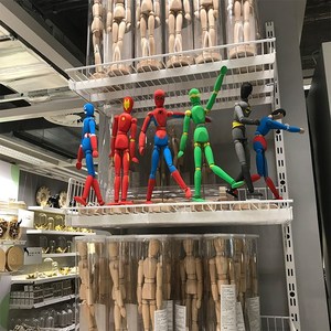 宜家国内代购吉特达 木人漫画木人模型木头人素描木偶人关节人偶
