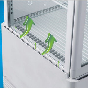 劳特(rotor)冷藏展示柜保鲜冰箱四面透明玻璃饮料牛奶蛋糕风冷