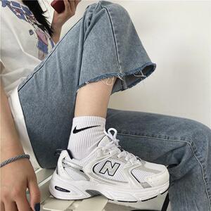 新百伦530复古iu同款百搭老爹鞋女潮街拍n字休闲运动鞋2023秋冬新