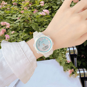 手表女款学生多巴胺新款初高中生防水运动小表盘防水夜光电子手表