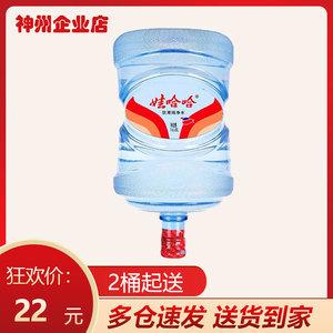 娃哈哈大桶纯净饮用水矿泉水16.8l 2桶 (限东莞市发货)
