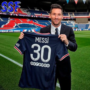 正品巴黎圣日耳曼主场巴黎球衣30号梅西球员版足球服男cv7903-411