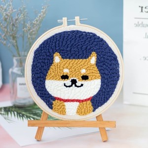 纯手工刺绣画爆款戳毛线十字绣闺蜜戳戳绣挂件小学生人物针线送人