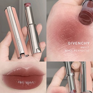 givenchy纪梵希粉色小羊皮大理石纹口红117 37 110变色润唇膏01