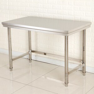 面点餐台料理操作台酒店厨台料理台剁肉不绣钢加厚荷台不锈钢台面