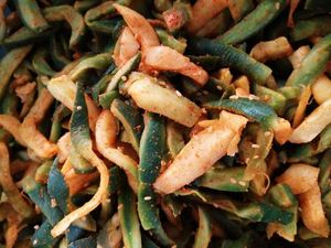 山东农家小吃潍县青萝卜条五香皮根菜 半干小咸菜下饭菜1500g包邮