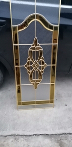 上海厂家直销铜条工艺玻璃酒柜衣柜单层工艺玻璃中空玻璃