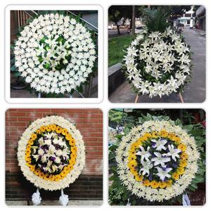丧事白事花圈追悼会殡葬鲜花殡仪馆西安市新城区碑林区莲湖区送花