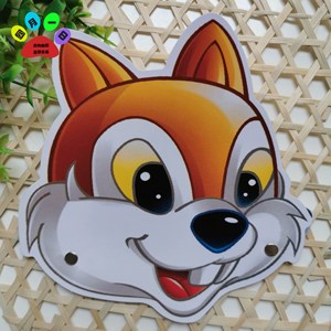 幼儿园表演纸头饰卡通动物角色扮演儿童游戏演出故事道具小马过河