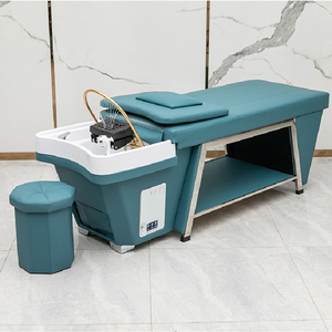 热水器水循环不锈钢洗头床理发店头疗洗头按摩采耳熏蒸冲水理疗床