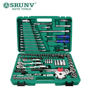 鑫瑞srunv工业级汽车维修工具套装121件组套棘轮扳手套筒汽修汽保