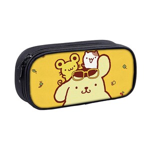 2019pom pom purin布丁狗大笔袋男女童帆布文具袋学生铅笔盒新款