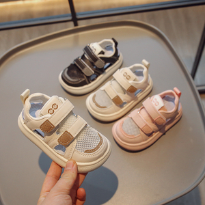 江博士夏季新款儿童凉鞋1-3-5岁超轻包头男童软底百搭小童宝宝鞋