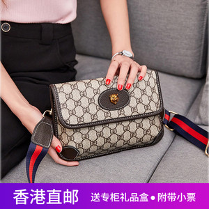 lvс代购女包肖战同款虎头包2020新款复古宽肩带单肩斜挎包信