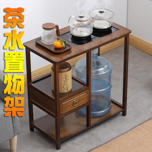茶水架烧水壶置物架桶装水架子放饮水机纯净水桶架落地厨房储物架
