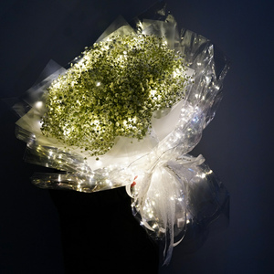 抖音网红发光满天星花束北京鲜花速递同城广州南京生日送花店