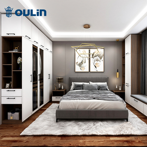 欧琳推拉门衣柜家用卧室走入式衣帽间定制实木全屋定制家具整体