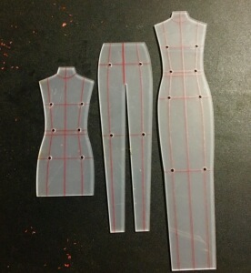 服装款式图模板尺人体服装设计模特版效果上身手绘稿时装画工具女