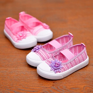 女童单鞋2019春季方口儿童网鞋小公主透气软底网面休闲鞋夏幼儿园