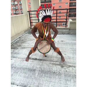 酋长头饰羽毛印第安野人非洲人头饰酒吧演出用品族长原始人傣族人