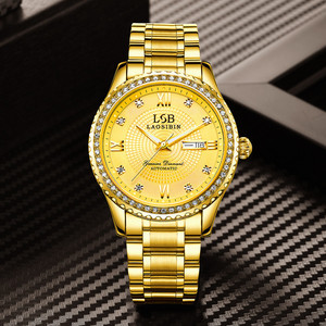 正品无指针男高端商务腕表全自动石英表laosibin瑞士手表男0人付款