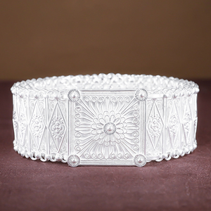 银遇傣族银腰带 西双版纳银腰带999纯银女 银腰链 雪花银腰带藏族