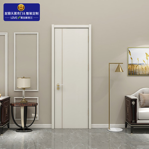 龙鼎天著卧室门嵌金属条网红轻奢木门家用室内门实木套装房间房门