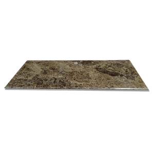 定制桌面柜面台上盆北欧风深啡网大理石台面板