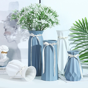 【两件套】北欧网红玻璃花瓶透明欧式客厅插花水养百合富贵竹摆件