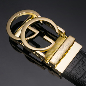 正品牌卓梵 阿玛尼男士真皮皮带奢华大牌青中年腰带高档名牌裤带