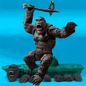 模型公仔玩偶摆件关节可动红莲哥斯拉大战金刚大猩猩手办怪兽玩具